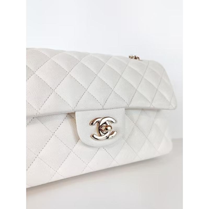 Chanel cf23 荔枝牛 奶白色 晶片款