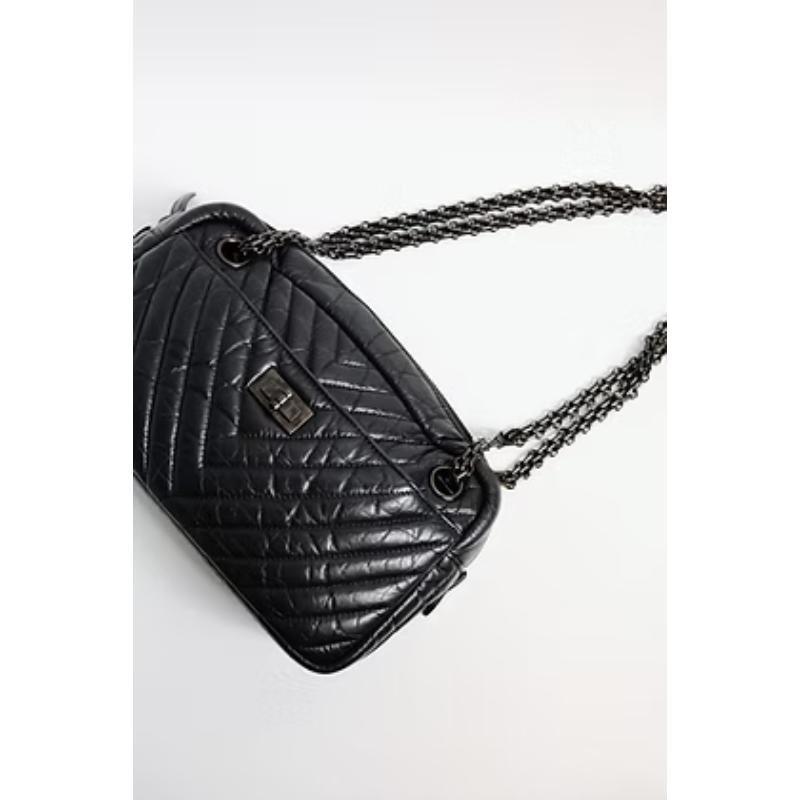 二手Chanel 2.55 So Black 相機包