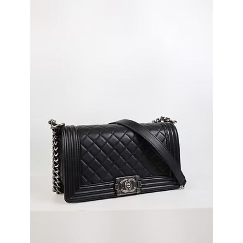 二手Chanel Boy 25復古銀釦