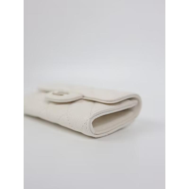 全新Chanel cf零錢包 奶白芯片款