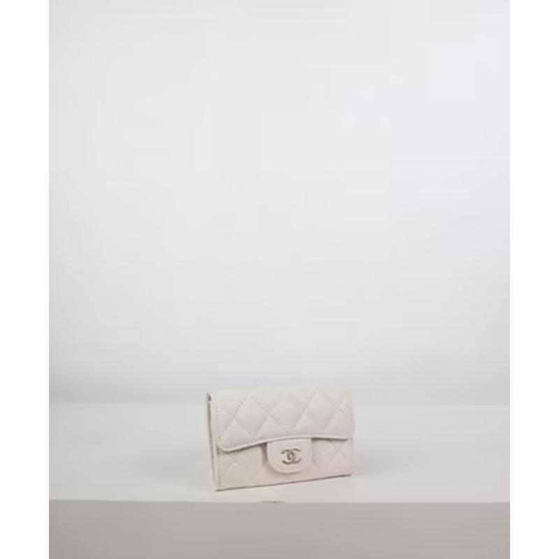 全新Chanel cf零錢包 奶白芯片款