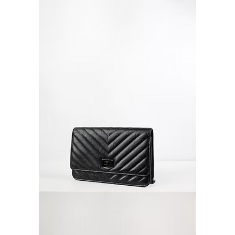 Chanel 2.55 So Black Woc 晶片款