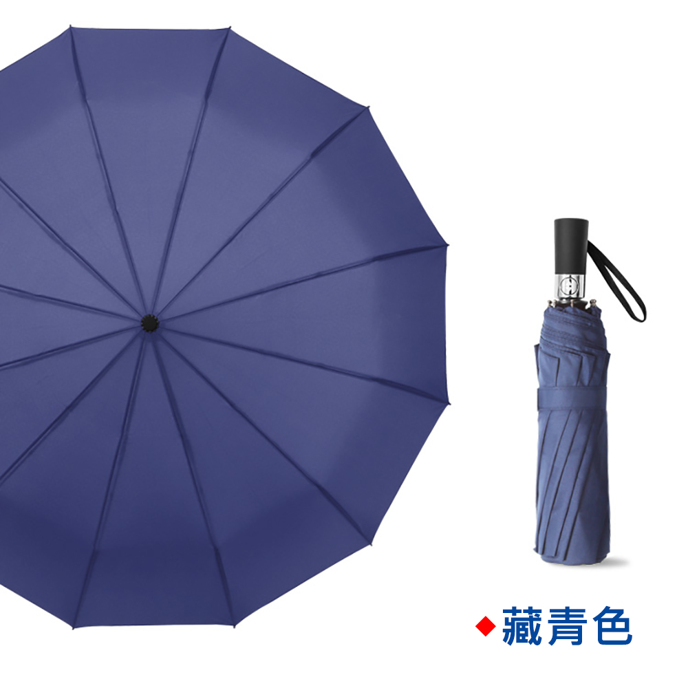 【Shar Pei 沙皮狗】12支骨架自動三折傘/雨傘
