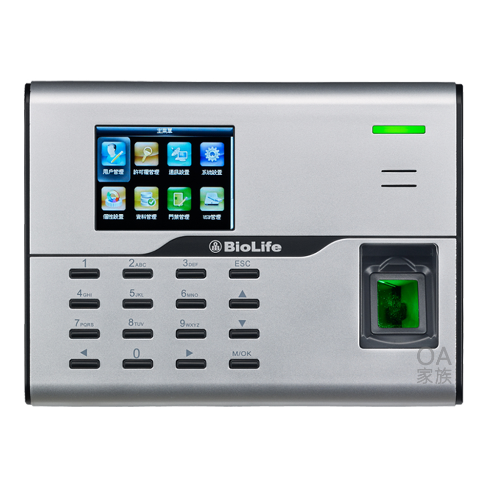 【BioLife】WA860全功能指紋網路型考勤機/打卡鐘