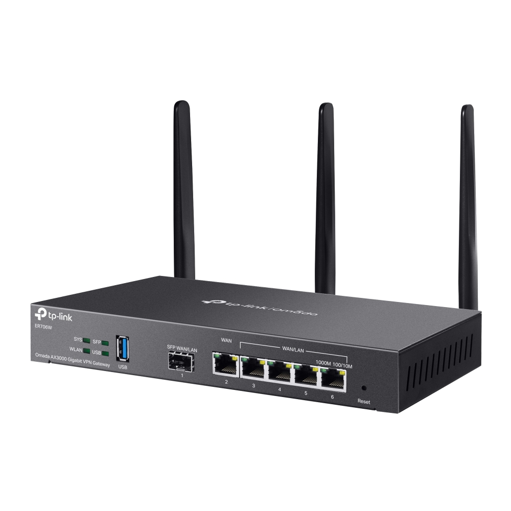 TP-Link ER706W Omada Gigabit AX3000 Wi-Fi 6 VPN 路由器