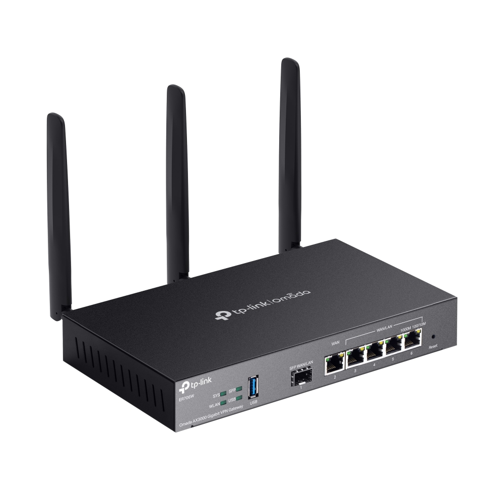 TP-Link ER706W Omada Gigabit AX3000 Wi-Fi 6 VPN 路由器