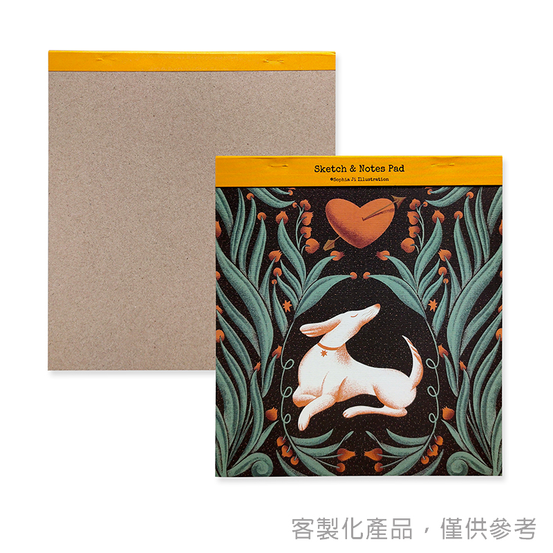 燙金邊便條本_插畫家