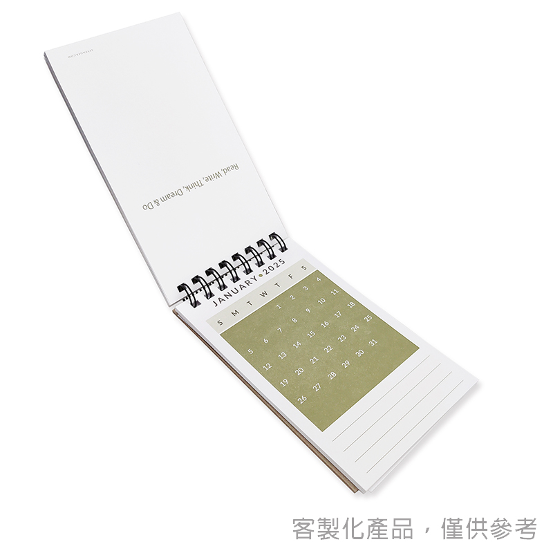 月曆_客製化迷你線圈兩年月曆本