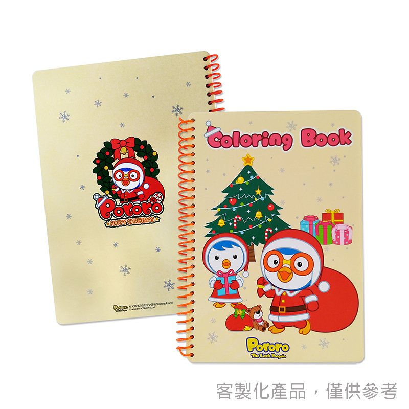 著色繪圖本_知名動畫客製化單膠圈著色繪圖本
