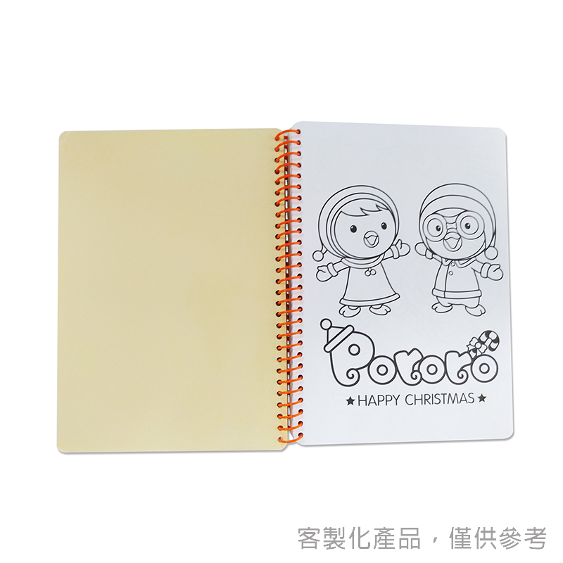 著色繪圖本_知名動畫客製化單膠圈著色繪圖本