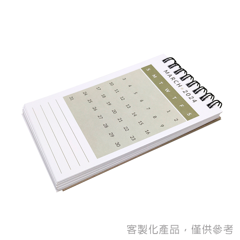 月曆_客製化迷你線圈兩年月曆本