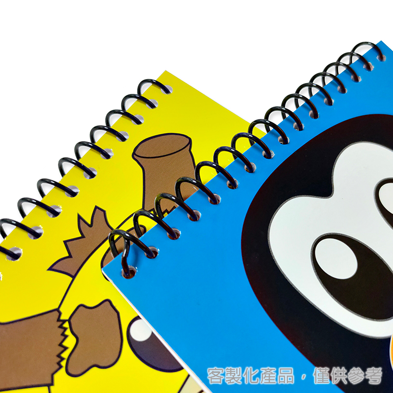 線圈筆記本_英國動物園客製化上翻單線膠圈筆記本