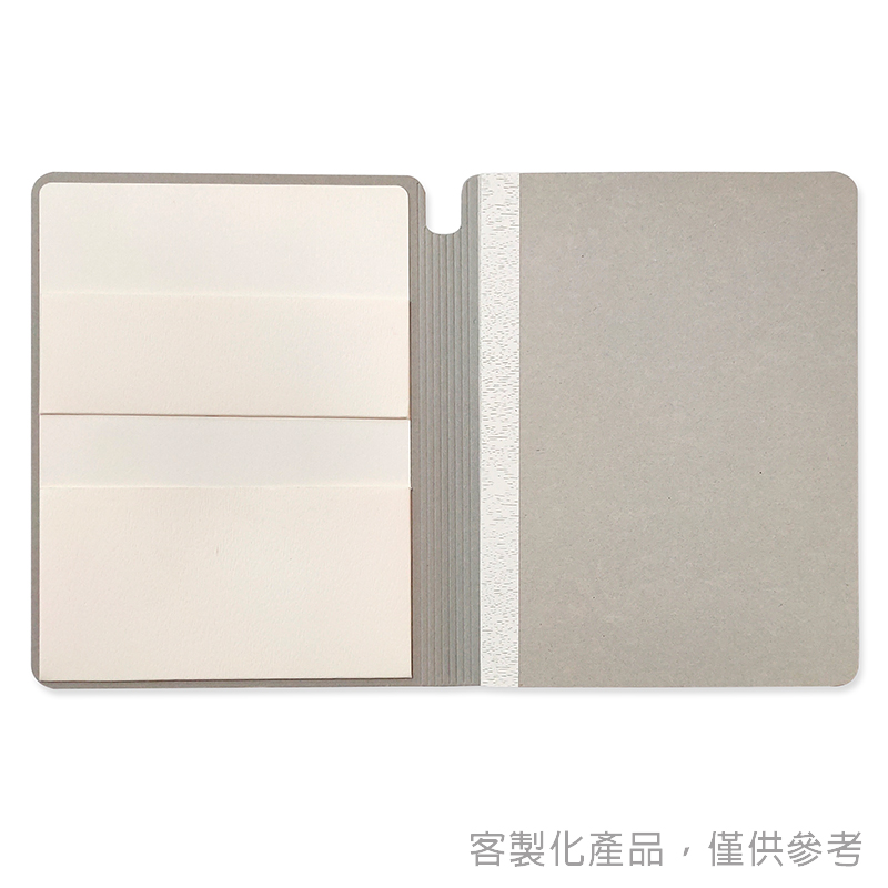 縫線筆記本_國內知名大學客製化清水模封面縫線筆記本