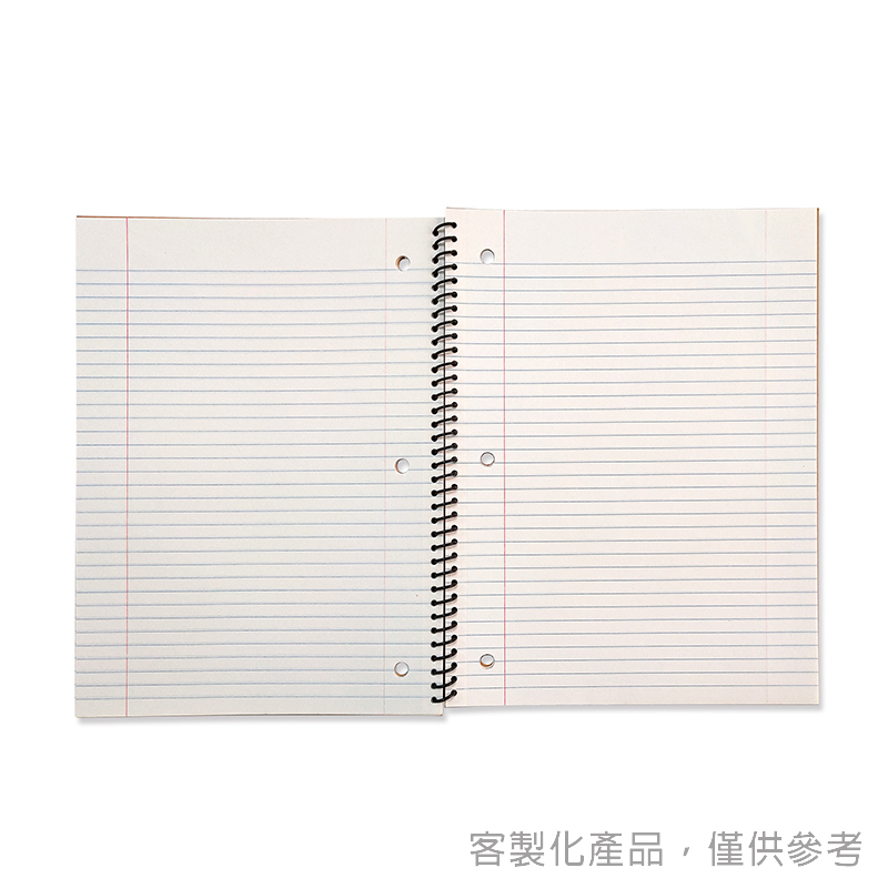 線圈筆記本_客製化牛皮紙封面單線圈筆記本