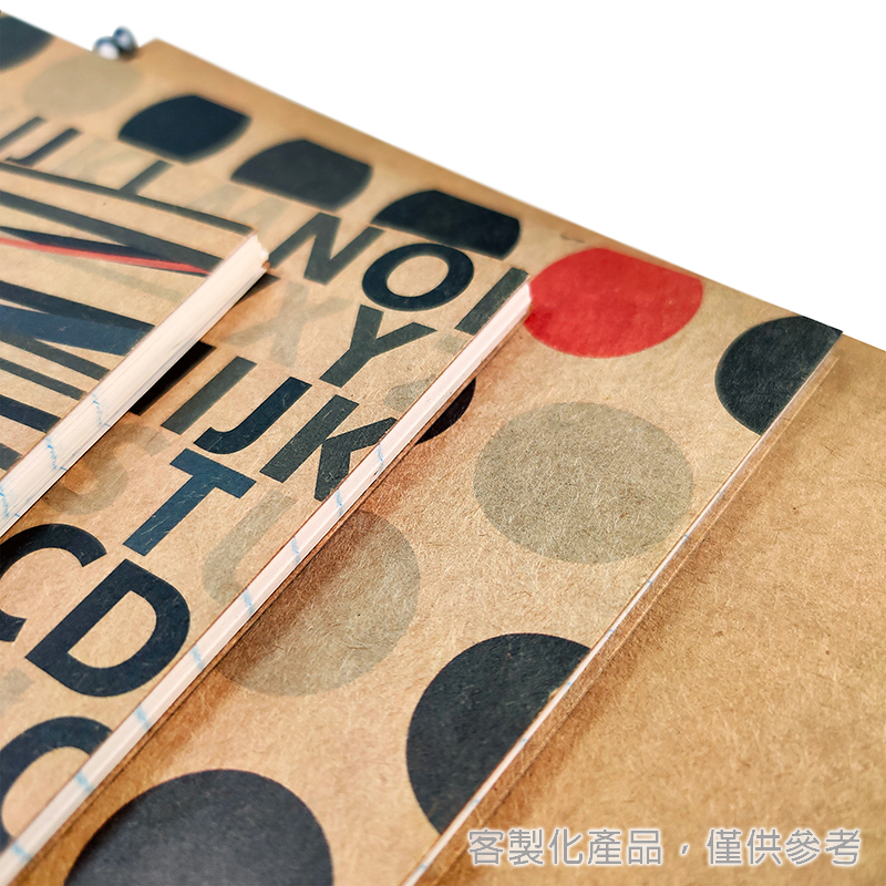 線圈筆記本_客製化牛皮紙封面單線圈筆記本