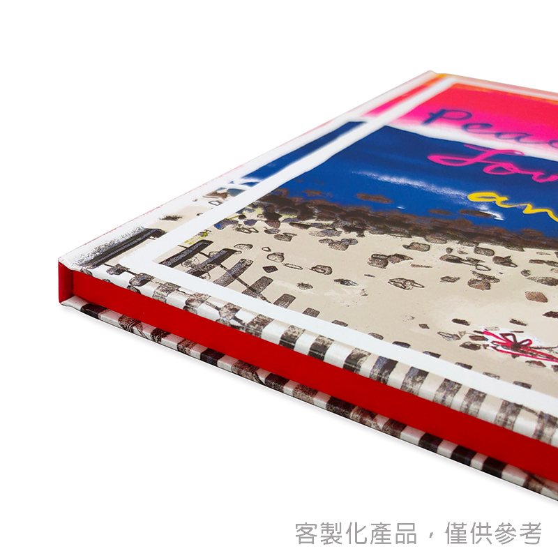 精裝筆記本_知名品牌客製化精裝縫線筆記本 (側邊噴漆款)