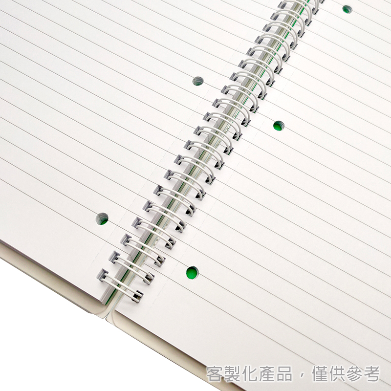 線圈筆記本_客製化PP封面雙線圈右翻筆記本