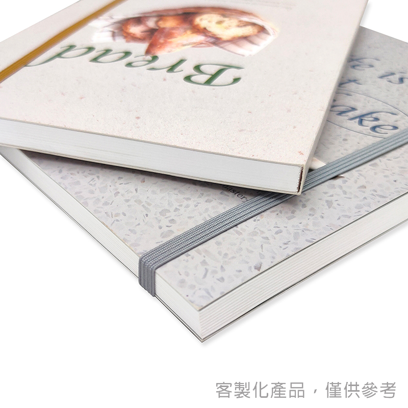 縫線膠裝筆記本_台灣在地知名貼身服飾品牌客製化鬆緊帶縫線膠裝筆記本