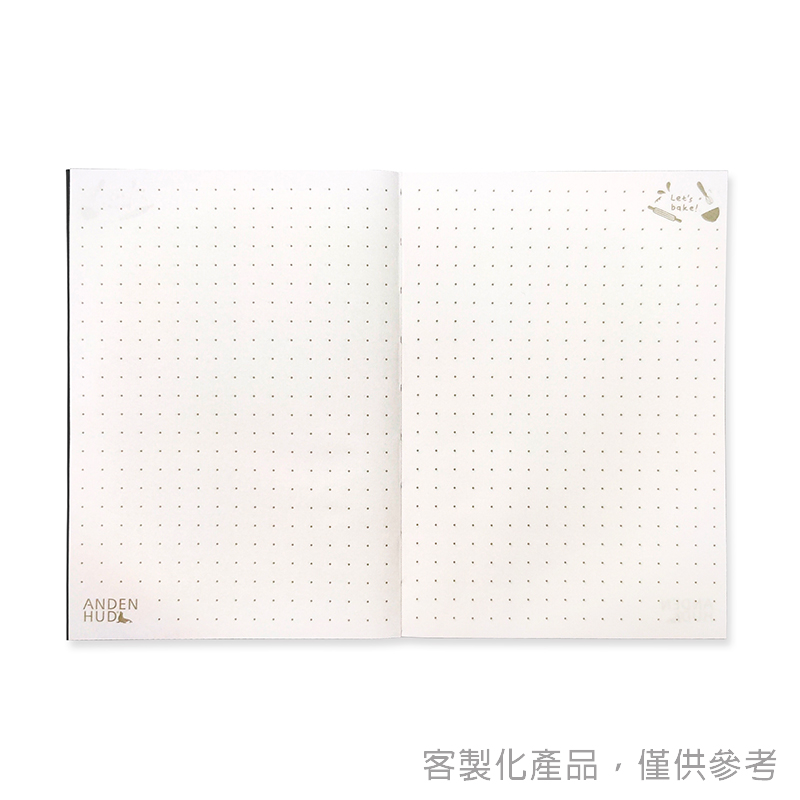 縫線膠裝筆記本_台灣在地知名貼身服飾品牌客製化鬆緊帶縫線膠裝筆記本