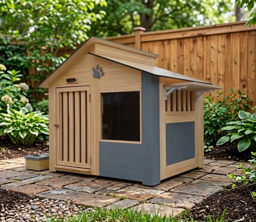 大型木製台灣犬狗屋