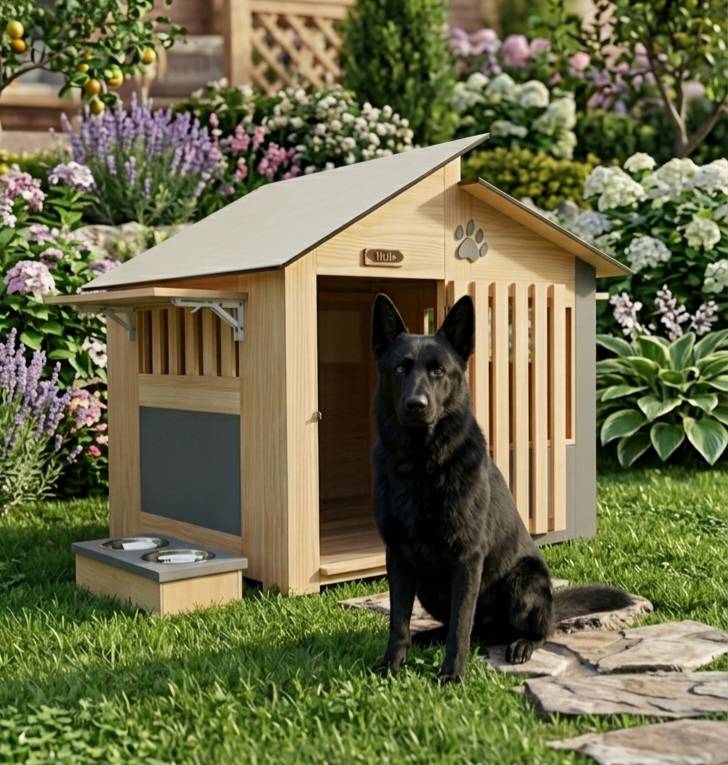 大型木製台灣犬狗屋