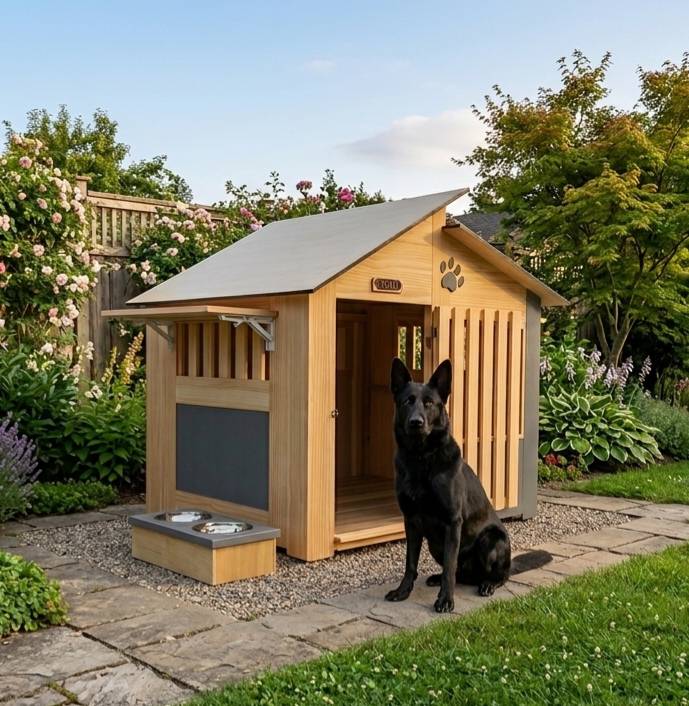 大型木製台灣犬狗屋