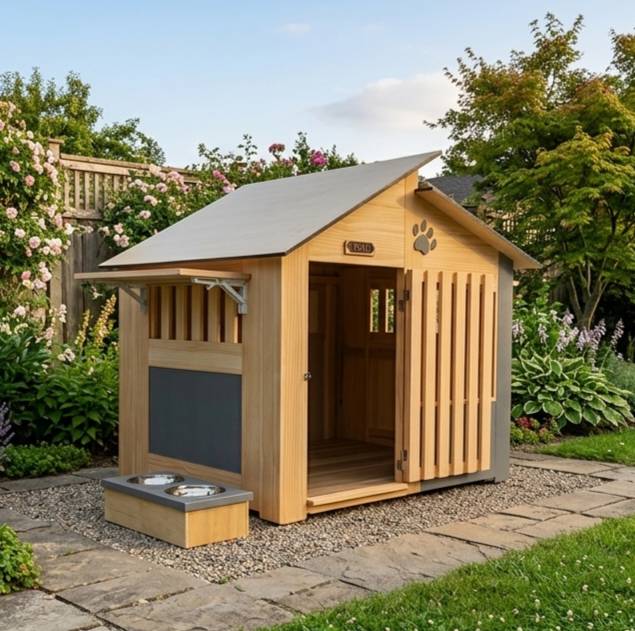 大型木製台灣犬狗屋