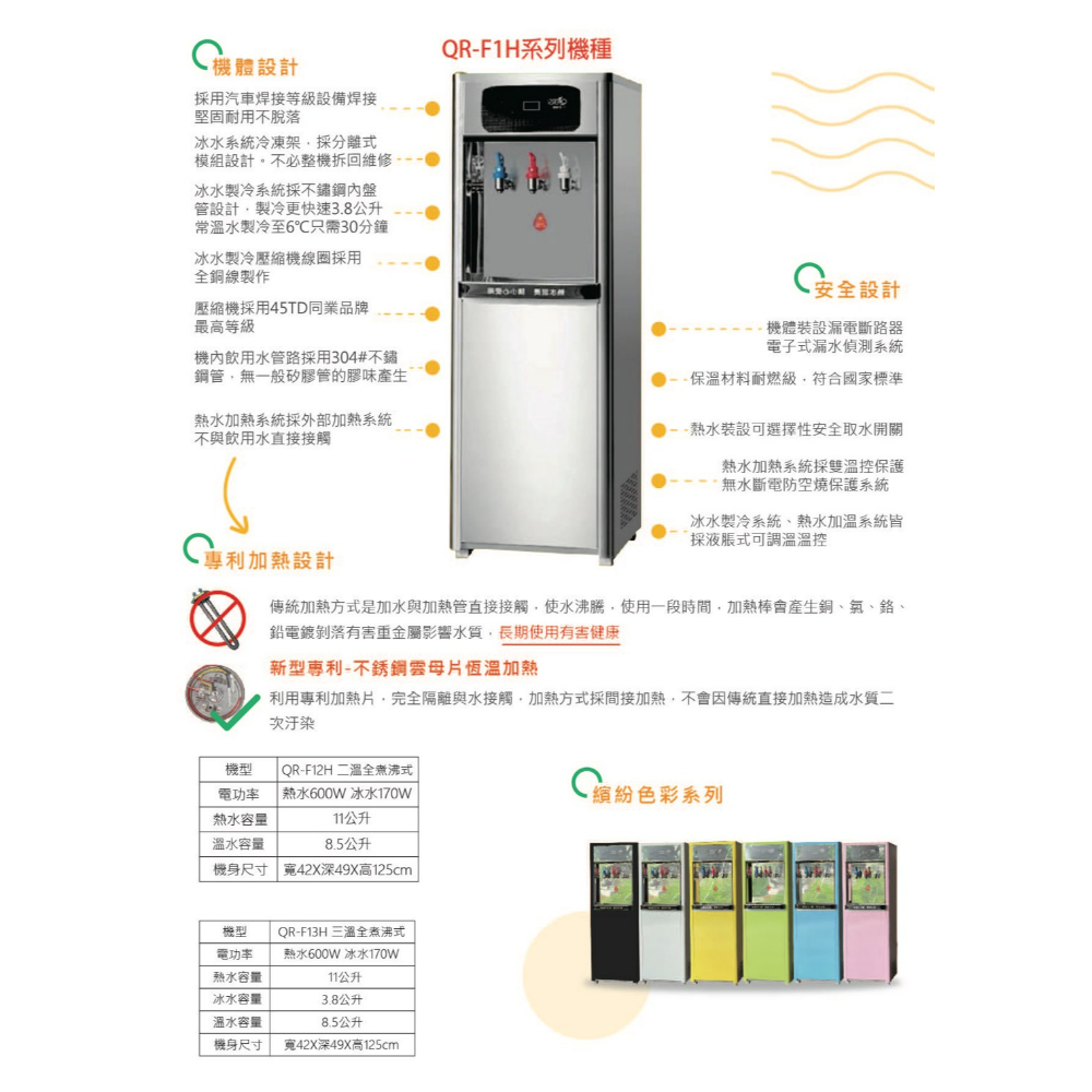 落地式飲水機 QR-