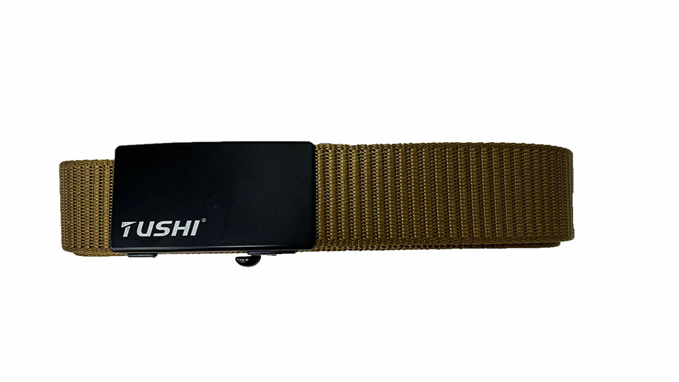 鍍鋅鋼TUSHI平滑扣腰帶-(黑/軍綠/咖啡)