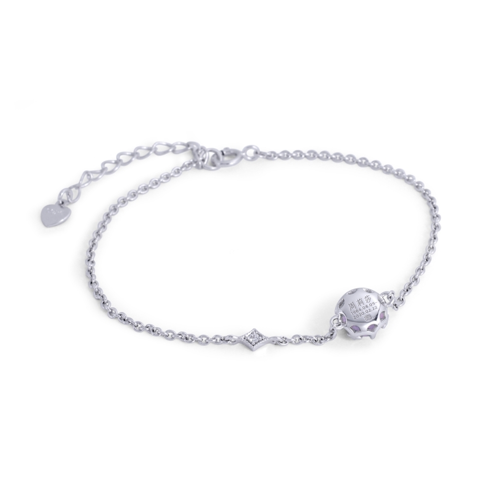 手環｜14K小皇冠寶貝鑽石手鍊BR22017