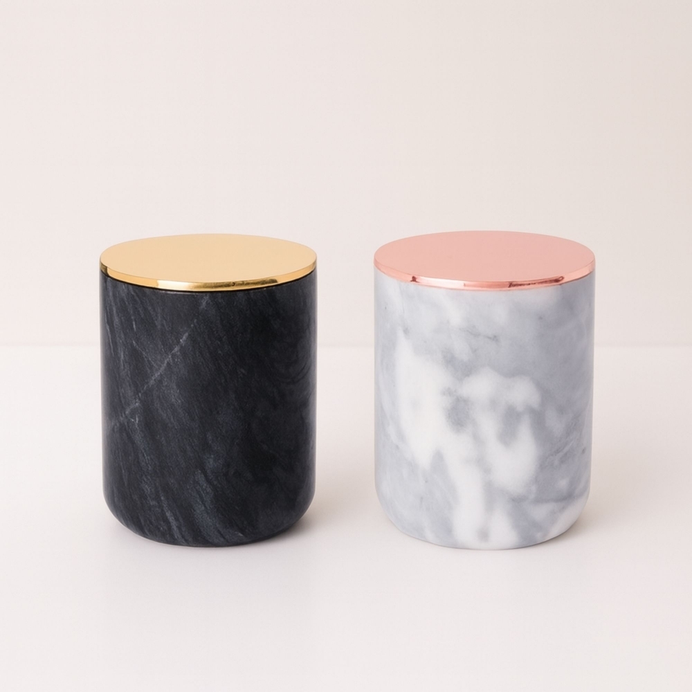 北歐奢華頂級大理石罐