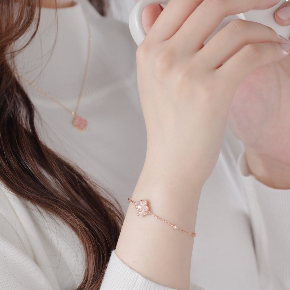 手環｜14K幸運草鑲