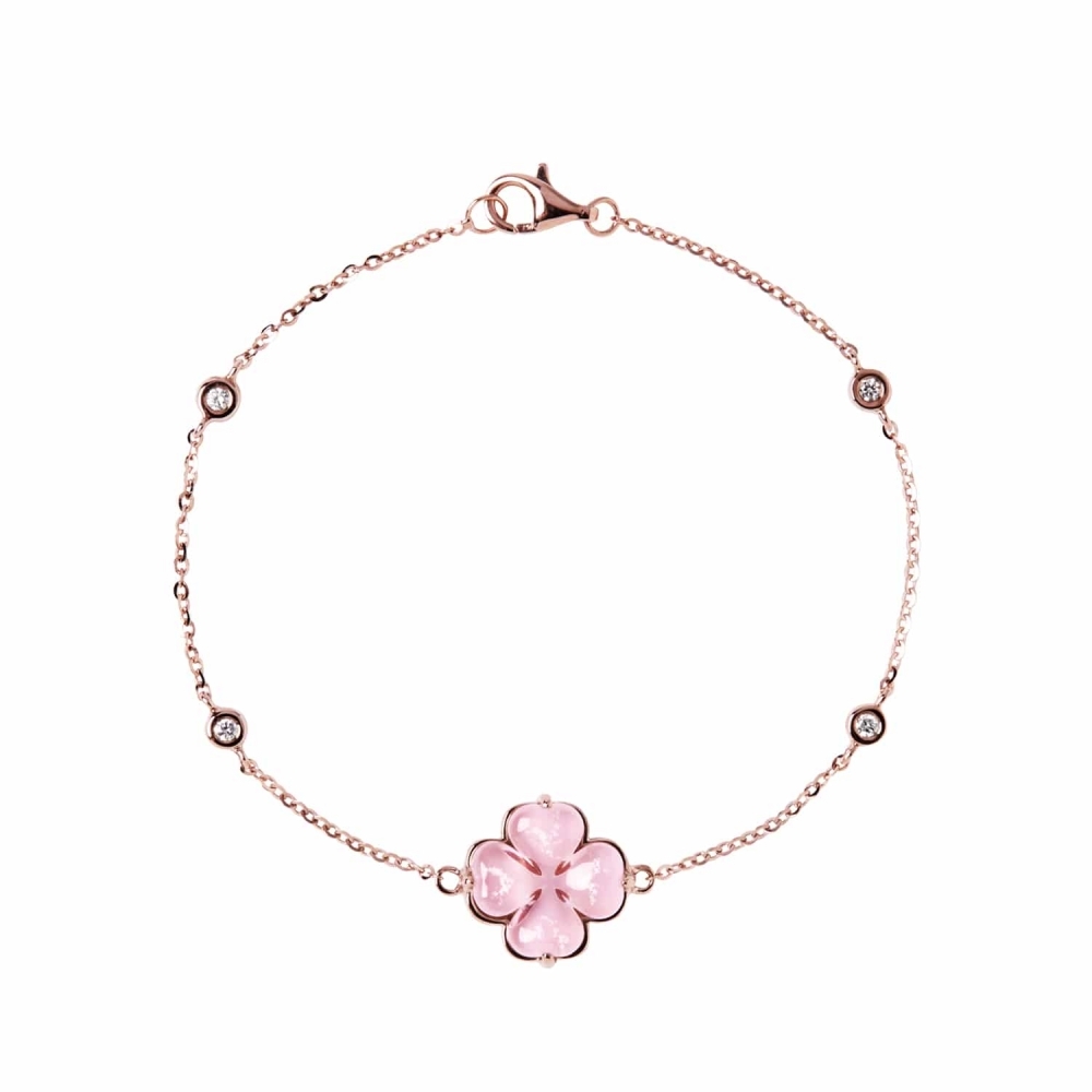 手環｜14K幸運草鑲鑽手鍊BC20013