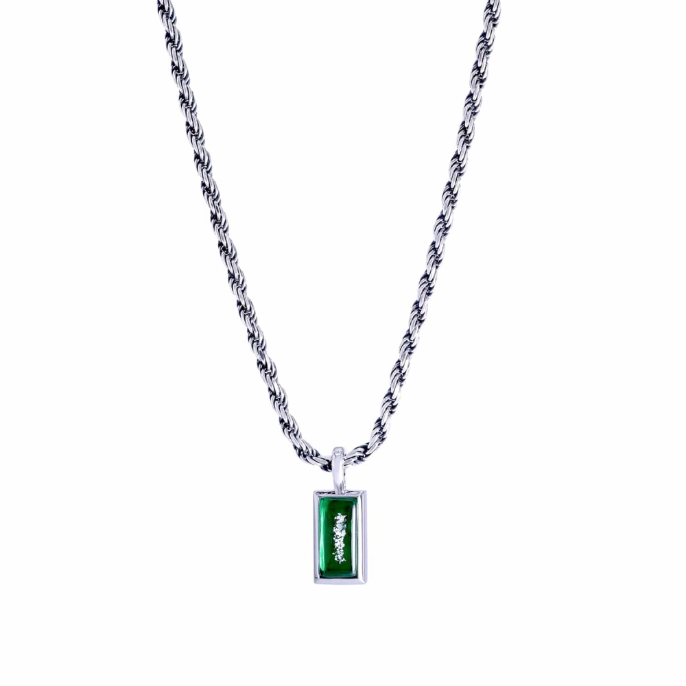 項鍊｜男仕長方項鍊N