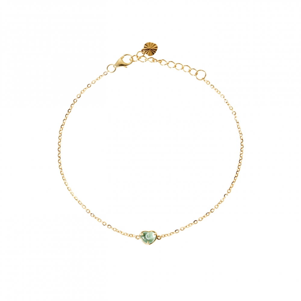 手環｜純銀迷你愛心手