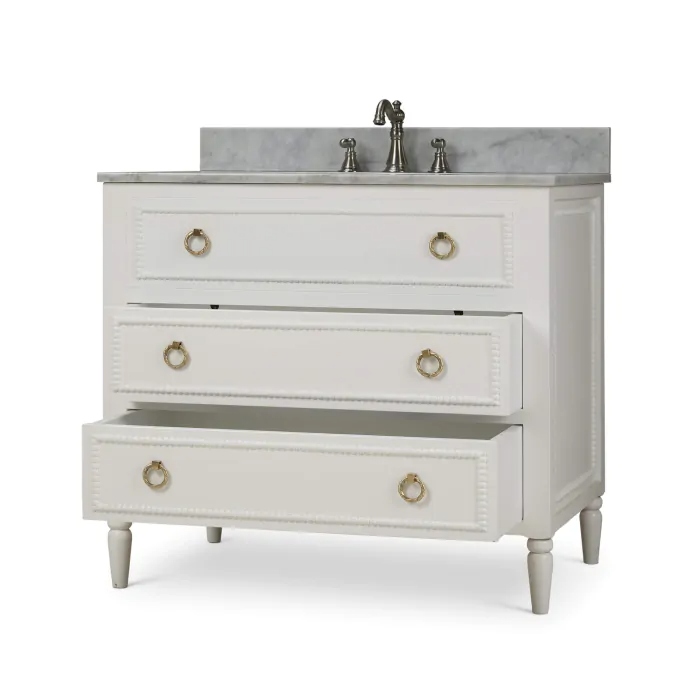 Cholet Single Vanity w/ Sink & Marble Top 28592 洗手台/洗面盆/雙糟