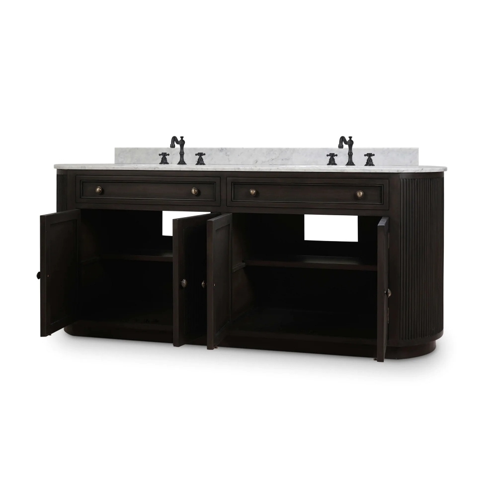 Kraton Oval Double Vanity w/ Sink & Marble Top 28422 洗手台/洗面盆/雙糟