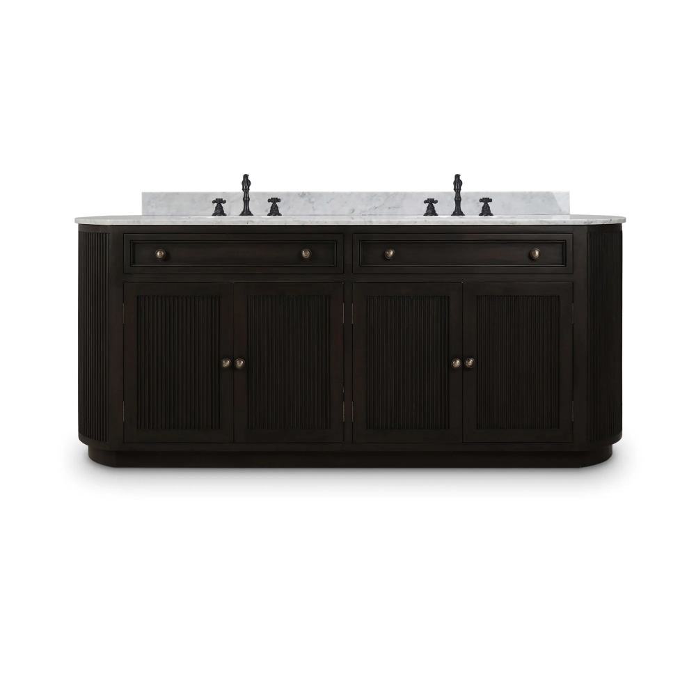 Kraton Oval Double Vanity w/ Sink & Marble Top 28422 洗手台/洗面盆/雙糟