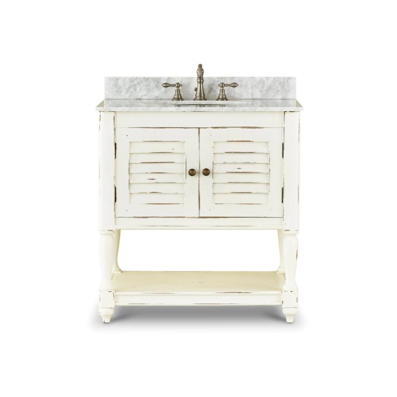 Cottage Guest Vanity w/ Sink & Marble Top 26076 洗手台/洗面盆/雙糟