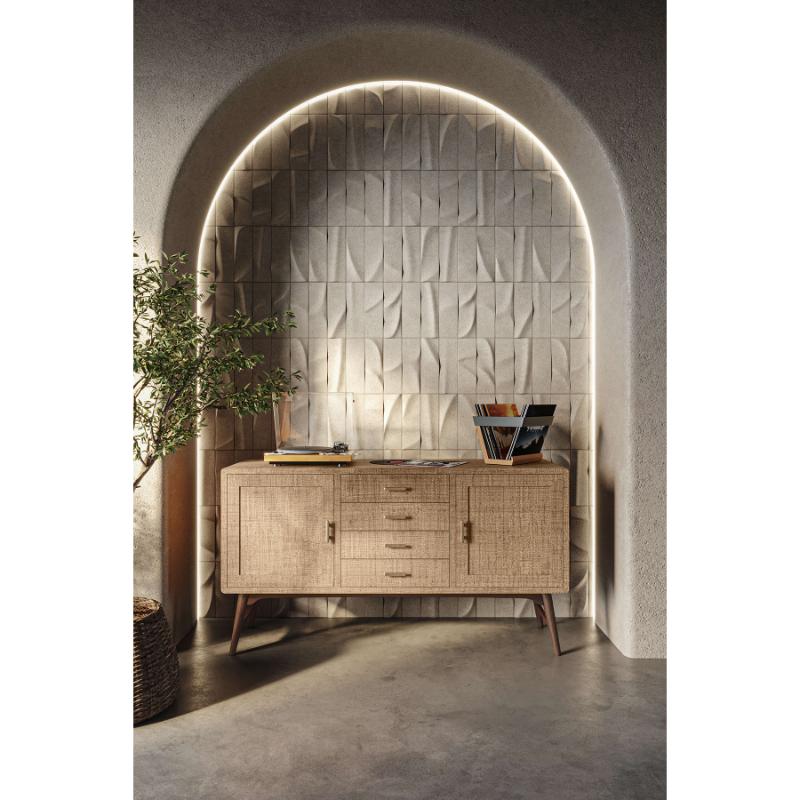 BRAMBLE Pierre Mid Century Buffet/Media w/ Raffia 28103 電視櫃/矮櫃/高櫃