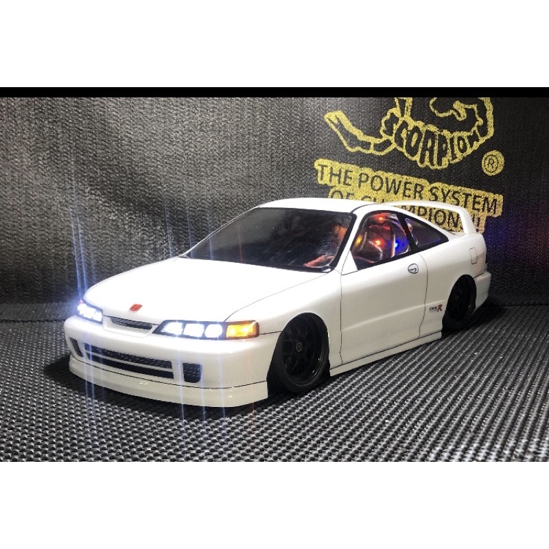 《賽鋒模型》預購1/10本田DC2 Type R,寬190mm軸距 dc2 甩尾 車殼 遙控模型專賣店