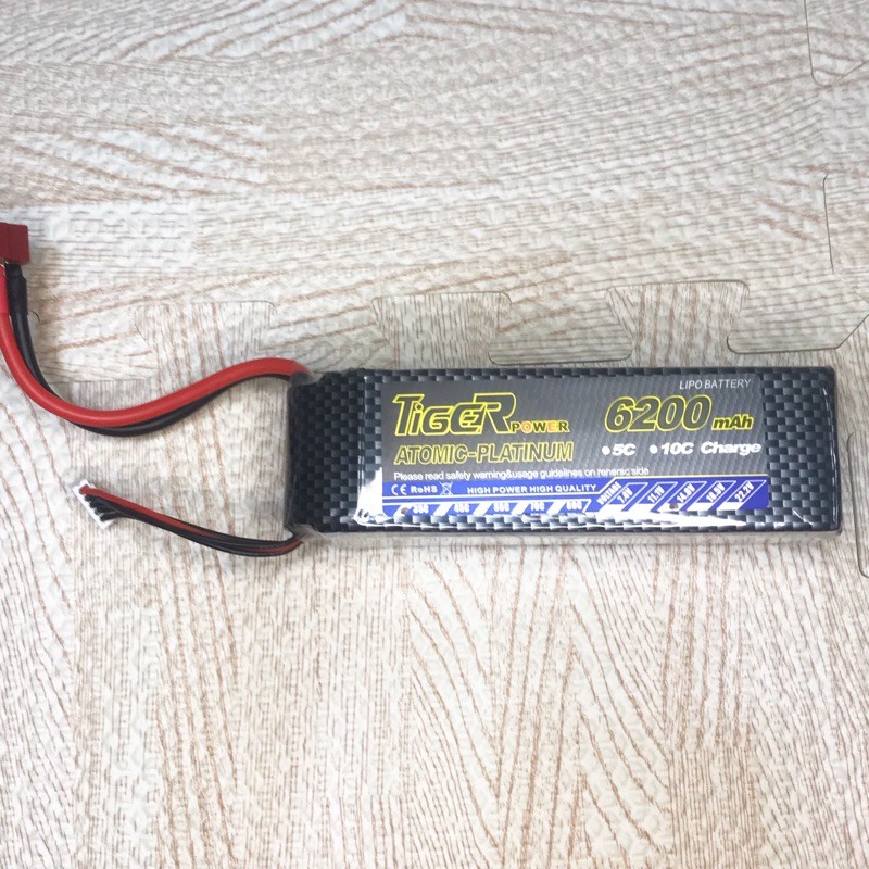 現貨 全新Tiger老虎 4S 鋰電池 14.8V 電池 6200mah 35c T插 XT60 遙控模型專賣店