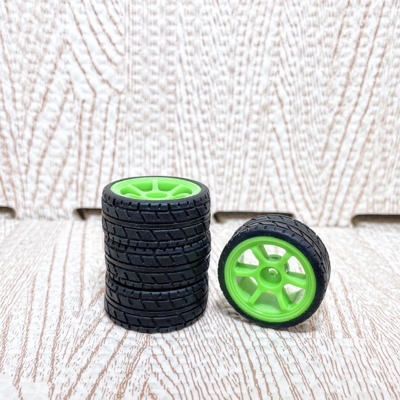 綠色-1/16 頑皮龍 改裝 輪框 輪胎 迷你龍 D12 mini 甩尾 競速 輪胎 遙控模型專賣店