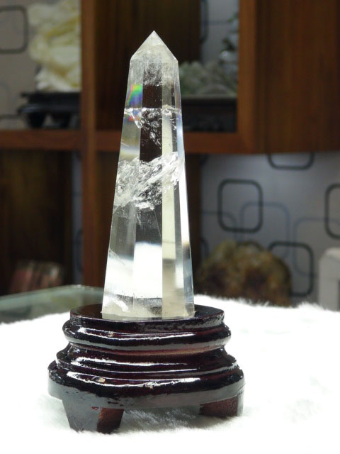 白水晶柱-高11.5cm