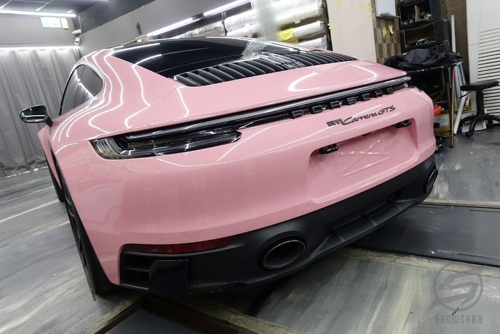 Porsche Carrera GTS 992 全車烏龍奶茶色包膜