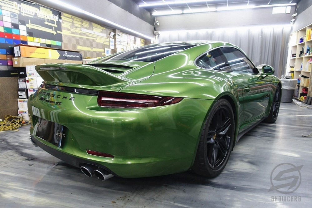 Porsche Carrera 911 全車曼巴綠包膜