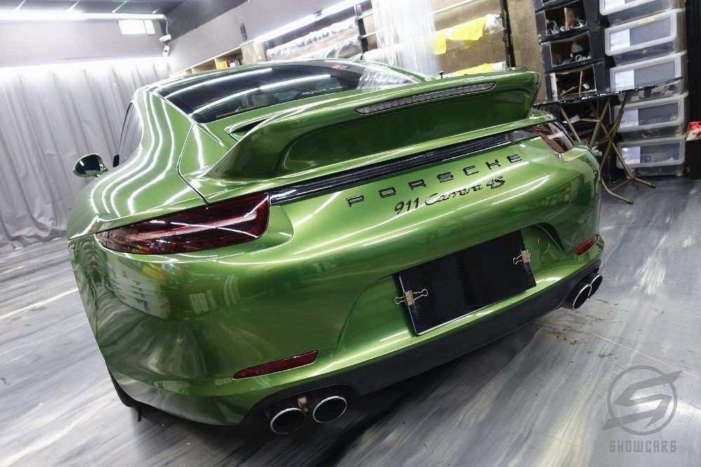 Porsche Carrera 911 全車曼巴綠包膜