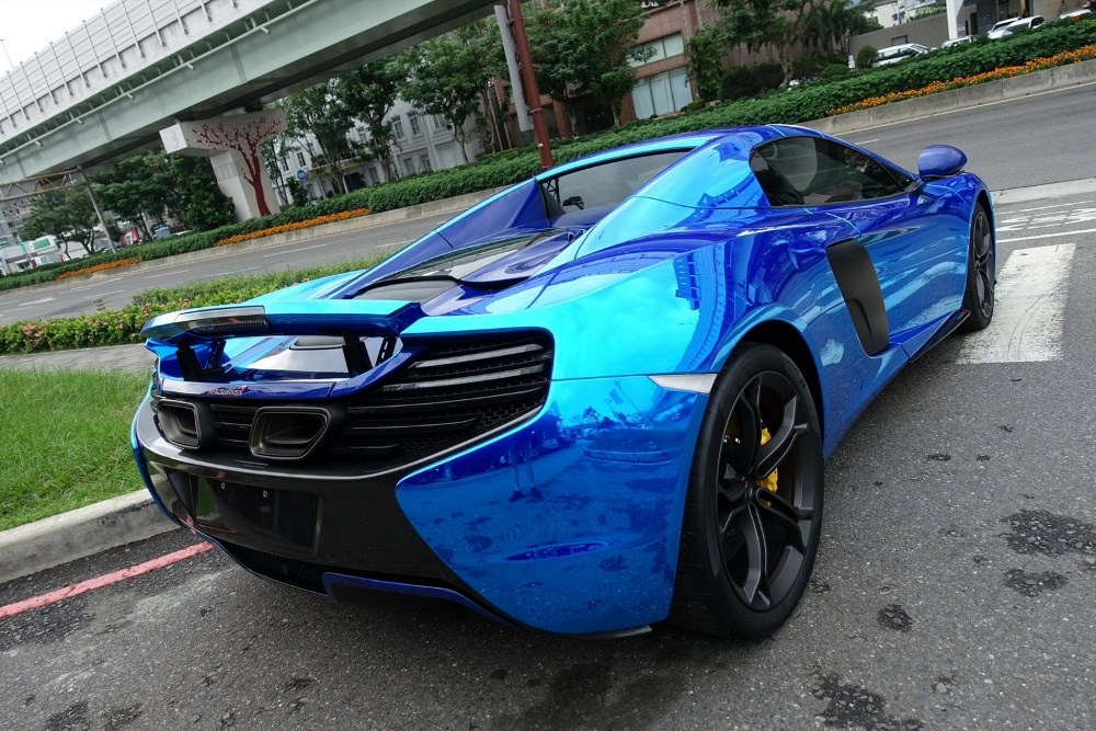 Mclaren 650S Spider 全車電鍍藍色包膜