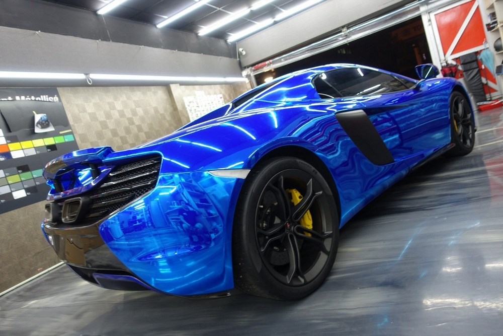 Mclaren 650S Spider 全車電鍍藍色包膜