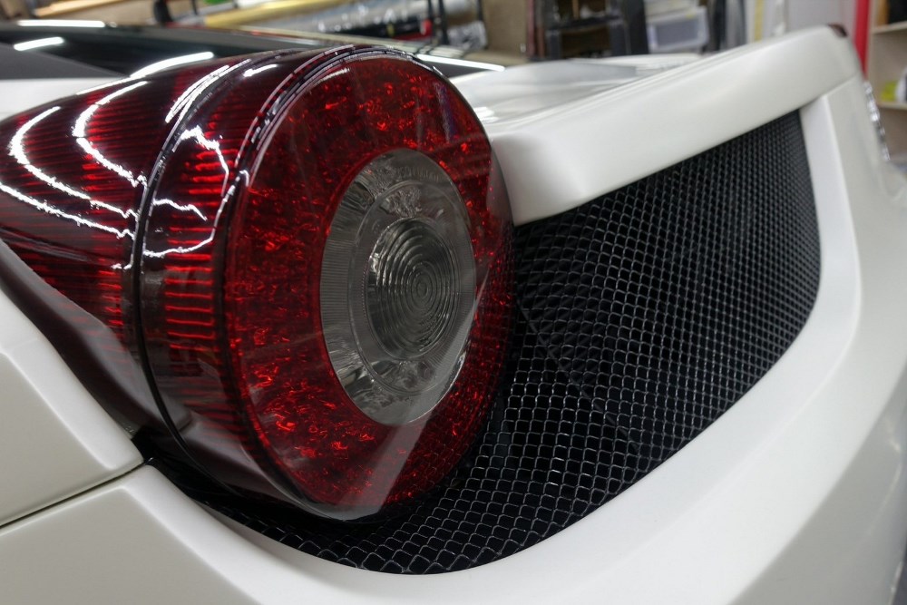 Ferrari F458 italia 全車消光珍珠白色包膜